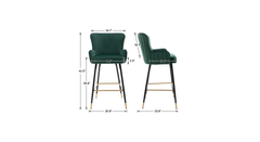 Green Color Nolen Bar Stool