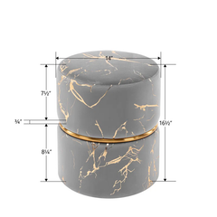 Joseph Velvet Ottoman/Poufee Stool