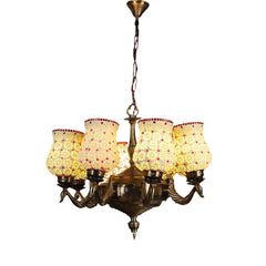 Handmade Glass Crafted Decorative Chandelier