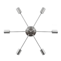 Shiny Chrome Color Modern Sputnik Chandelier