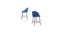 Blue Color Hindmen Counter Stool