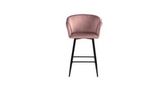 Pink Color Clea Counter Stool