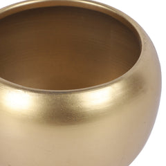 Gold Apple Planter Set of 3