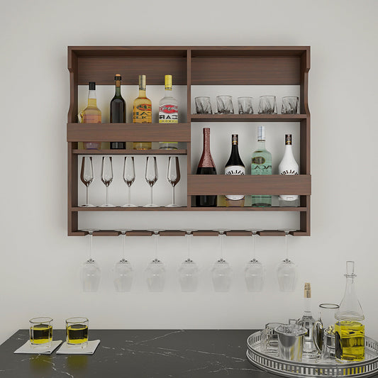 Wall hanging bar shelf sale