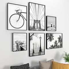 Achromatic London Wall Frame Set of 6