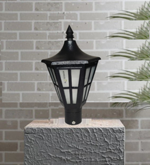 Castle Shaped Black Gate Light