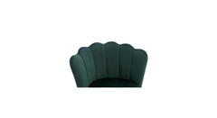 Green Color Flower Counter Stool