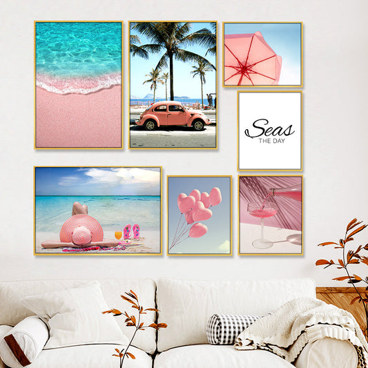 Holiday Beach Wall Frame Set of 7