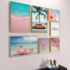 Holiday Beach Wall Frame Set of 7
