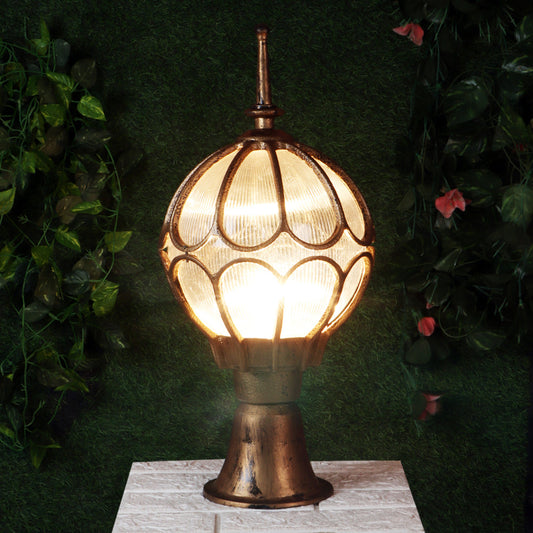 Ancient Era Designer Globe Outdoor Gate Light