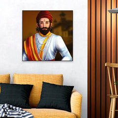 Chhatrapati Shivaji Maharaj Canvas Wall Painting for Home