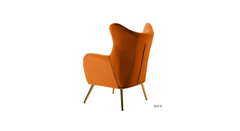 Orange Dawson Accent Chair