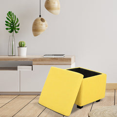 Square Stoage Ottoman With Storage Stool