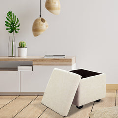 Square Stoage Ottoman With Storage Stool