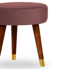 Callum Velvet Ottoman/Poufee Stool