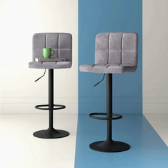 Grey Color Neo Swiel Adjustable Bar Stool