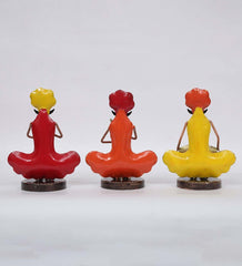 Sitting Men Mini musician  Set of 3 table decor