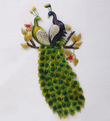 Double Peacock Wall Decor