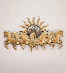 Golden Sunhorse Wall Decor