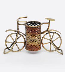 Cycle Pen Holder In Copper  table decor