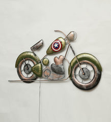 Captain America Bike Wall Decor