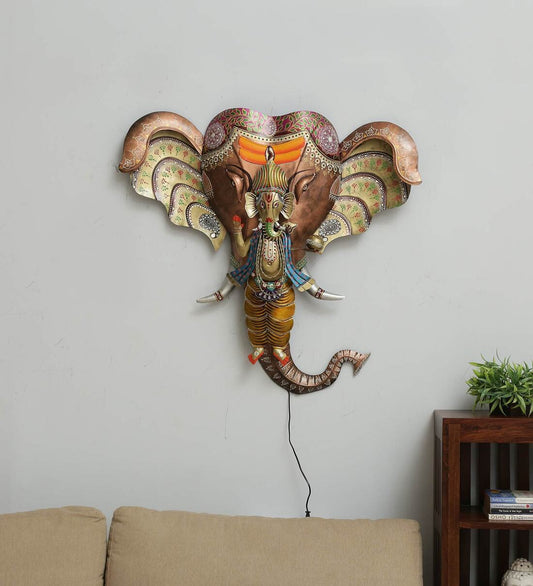 Ganesh With Elephant Wall Decor