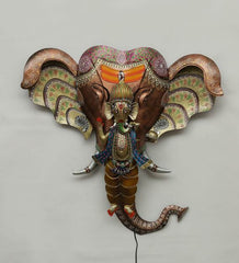 Ganesh With Elephant Wall Decor