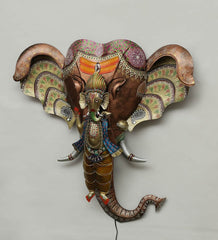 Ganesh With Elephant Wall Decor