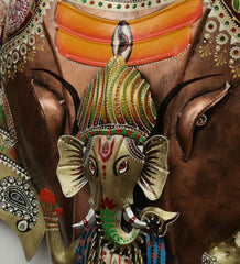 Ganesh With Elephant Wall Decor