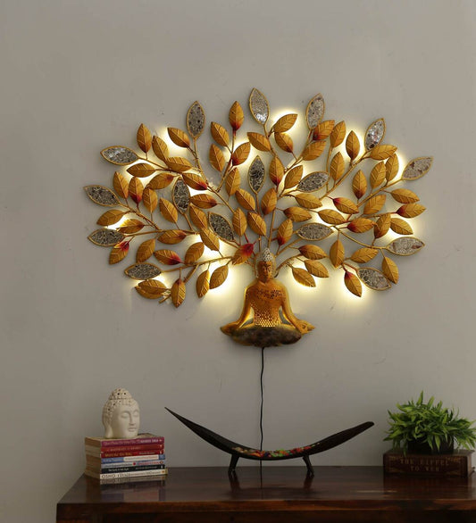 Tree With Mosque Buddha Wall Decor