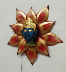 Buddha With Flower Wall Decor