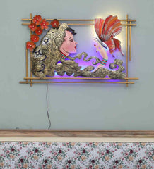 Butterfly With Women Wall Decor