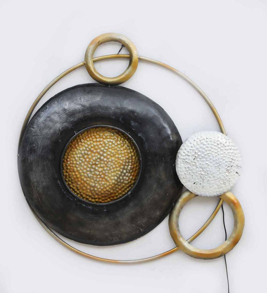 Black And Golden Rings Wall Decor