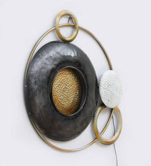 Black And Golden Rings Wall Decor