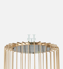 Metal Cage Side Table (Gold)