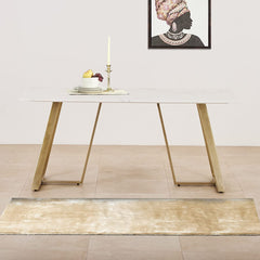 Convivial Metal Dining Table