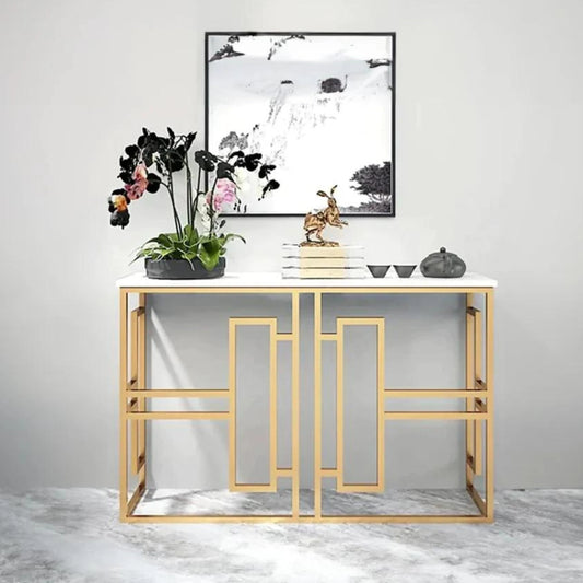 Eleganza Metal Console Table