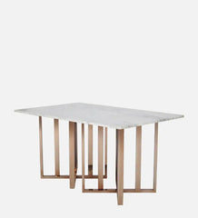 Constellation Metal Dining Table With Marble Top