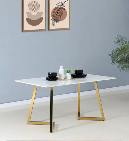 Golden Galaxy Metal Dining Table