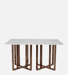 Constellation Metal Dining Table With Marble Top