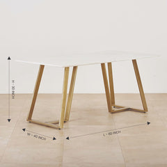 Convivial Metal Dining Table