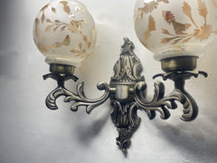 Old Retro Handcarved Queen Named Double Wall Light