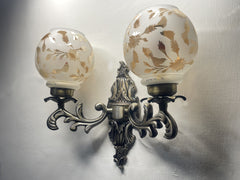 Old Retro Handcarved Queen Named Double Wall Light