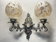 Old Retro Handcarved Queen Named Double Wall Light