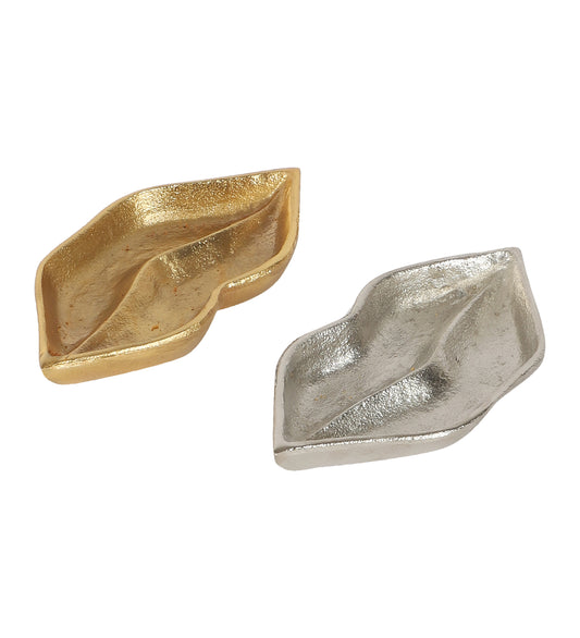 Lips Shape Dry Fruit Platter Set of 2