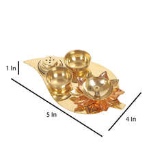 Beetel Leaf Small Brass Pooja Thali