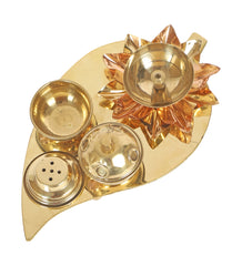 Beetel Leaf Small Brass Pooja Thali