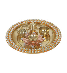 Round Yellow & Gold Beads Thali