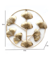 Round Small Hammer Leaf Wall Decor Set of 3