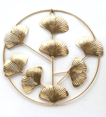 Round Small Hammer Leaf Wall Decor Set of 3